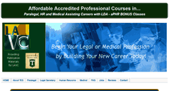 Desktop Screenshot of legalfieldcareers.com