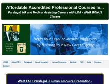 Tablet Screenshot of legalfieldcareers.com